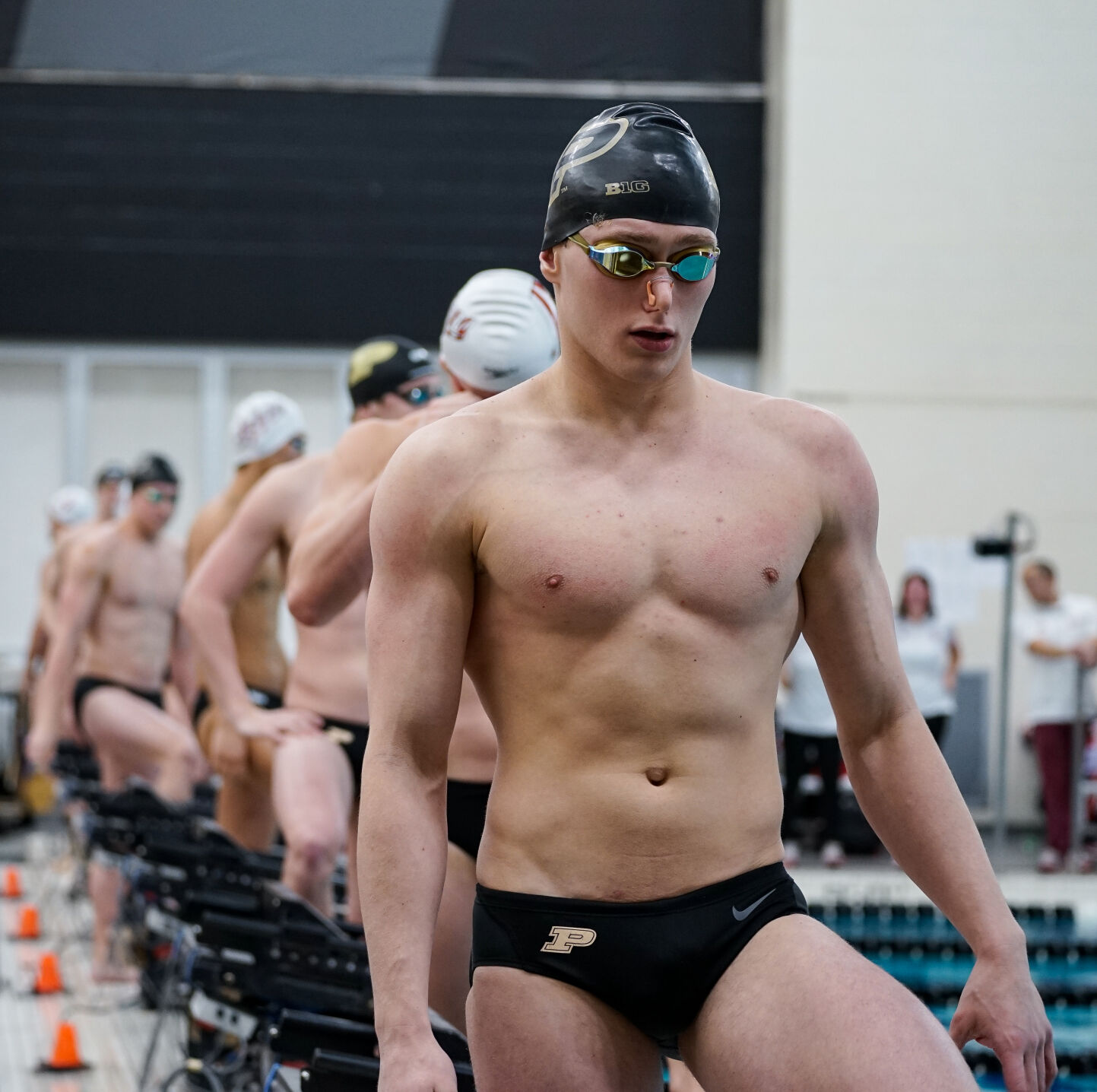 1/21/23 Indiana, Swimmers wait